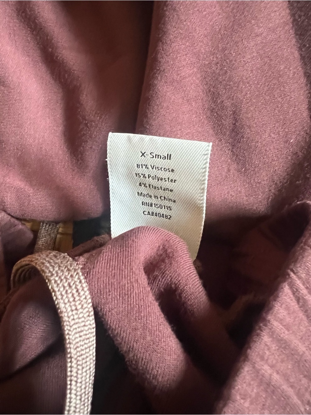 Varley Chocolate Brown Wide-Leg Lounge Pants pullover set doublesoft xs relaxed - Picture 6 of 16